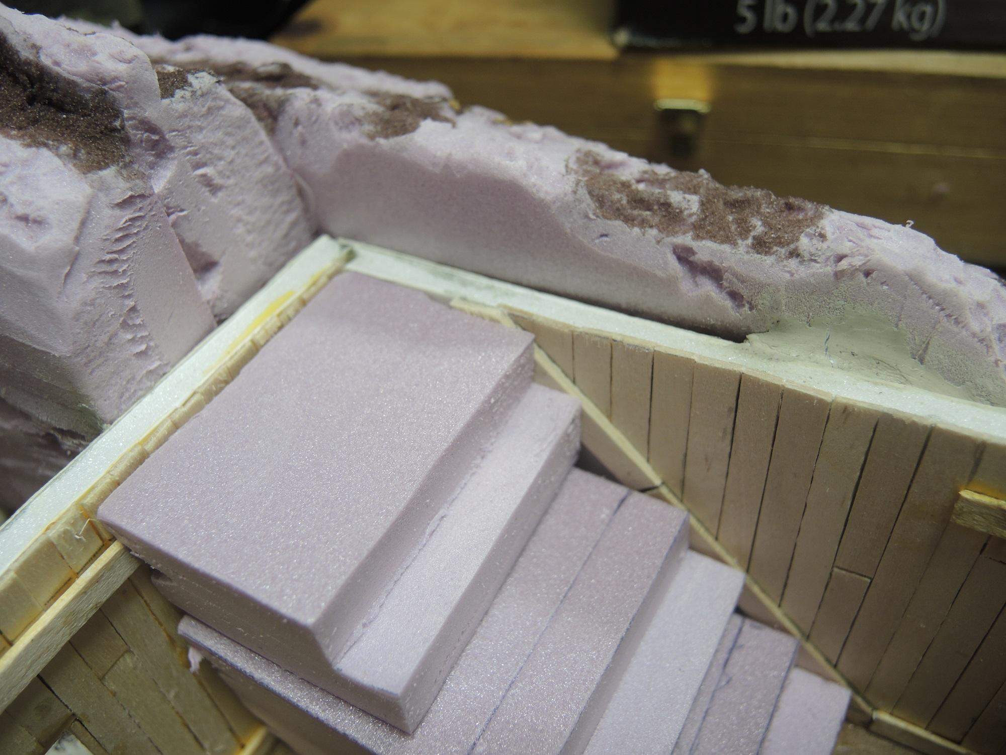 Blue, Commission, Hot Glue, Hotglue, Mesa, Pink, Styrofoam, Terrain